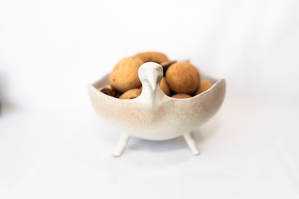 Stoneware Footed Birdshaped Bowl