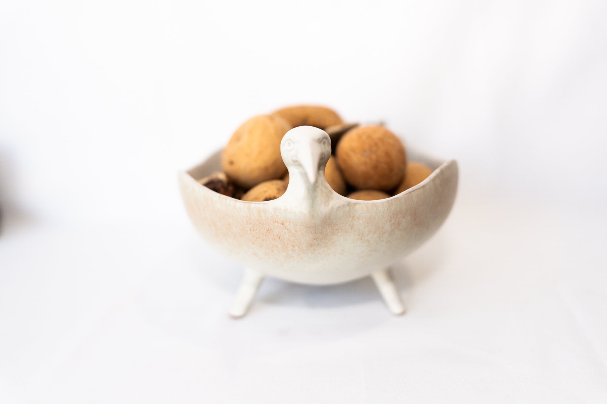 Stoneware Footed Birdshaped Bowl