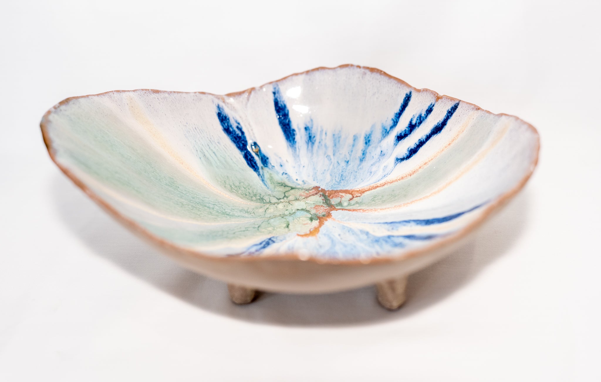 Stoneware Organic Shaped bowl