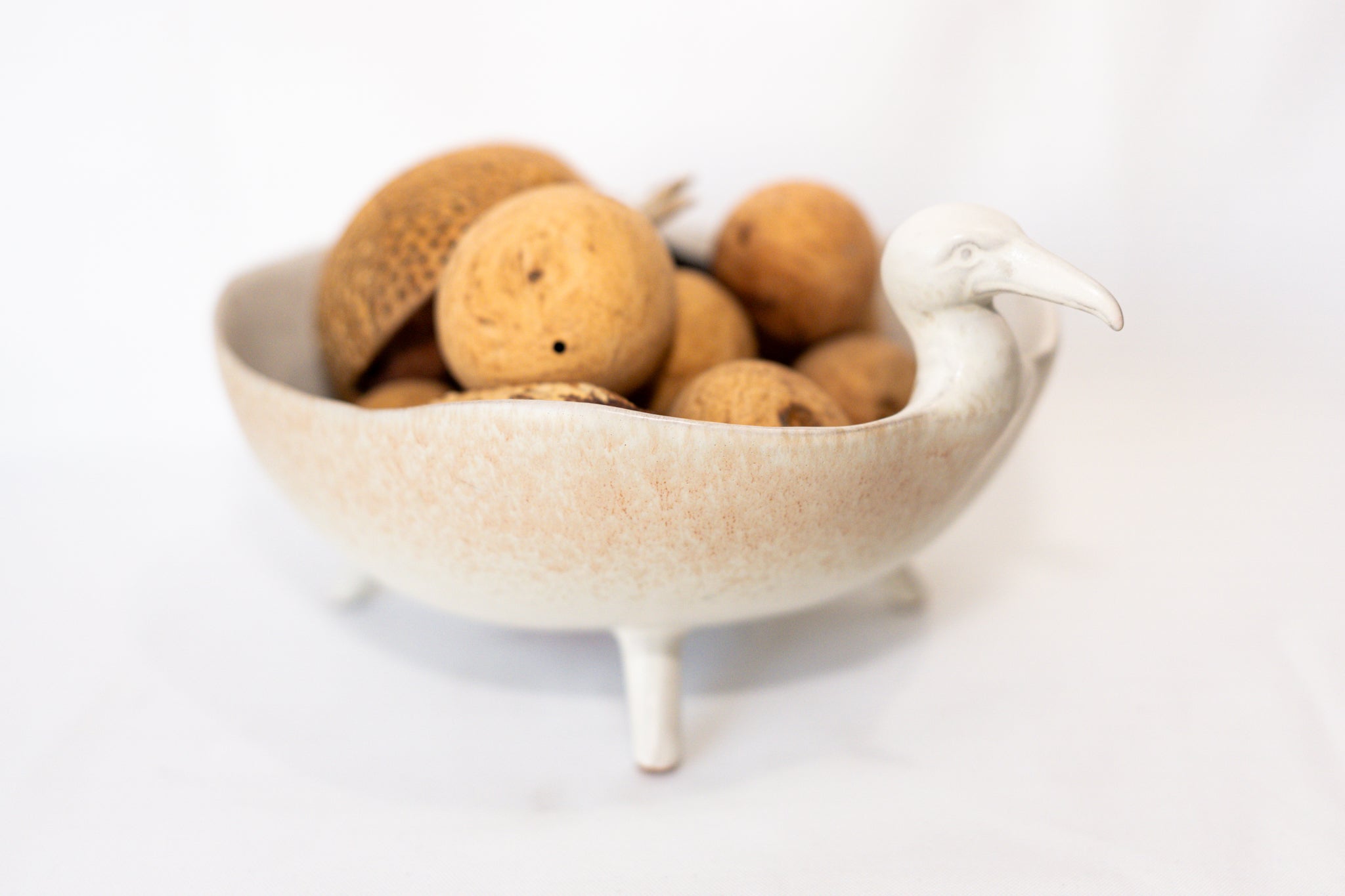 Stoneware Footed Birdshaped Bowl