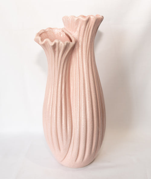 Ceramic Flutted vase  - large